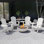  Chaise Adirondack pliante Cheryce en PEHD avec porte-gobelet