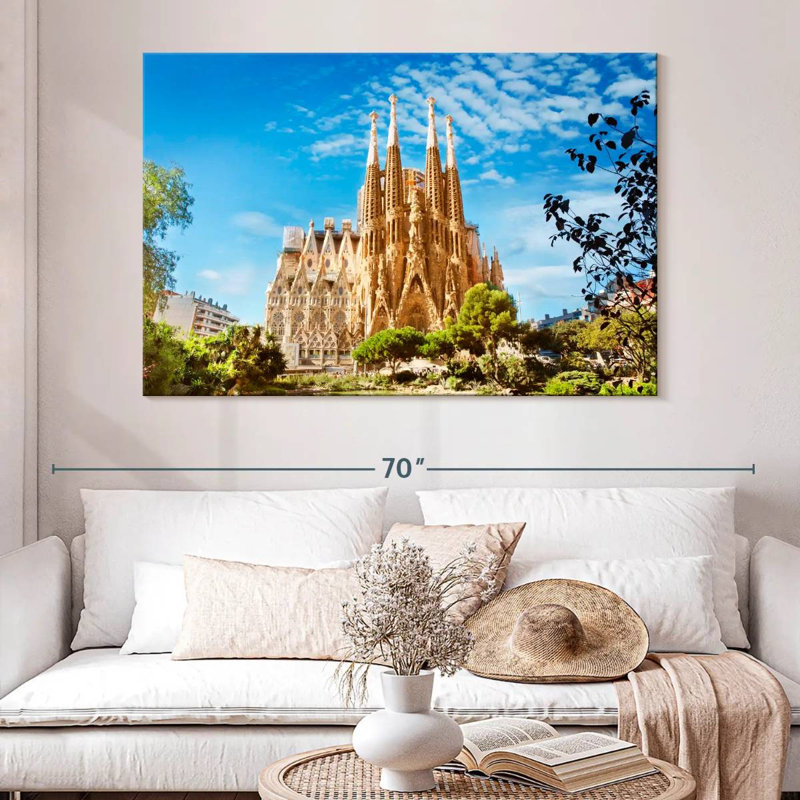 Église R camion Sagrada Familia, H 34 po x l 51 po
