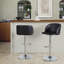 Tabourets de bar réglables Terrance avec repose-pieds arrondi en T-109972588-109972587