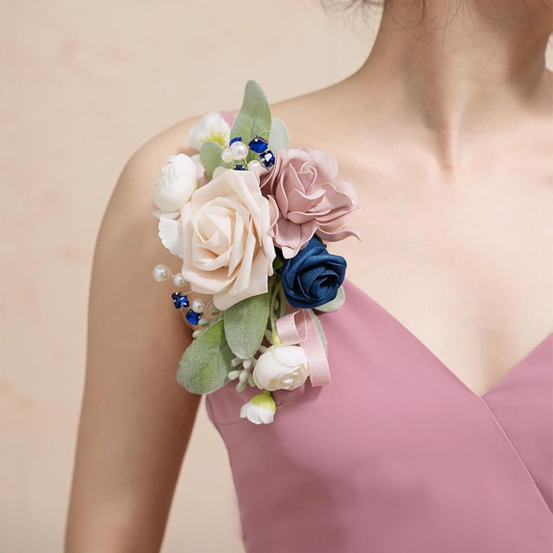 2 pièces fleurs de mariage, fleurs artificielles