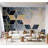 Peel & Stick Abstract Wall Mural - Blue Geometric Pattern-770121113