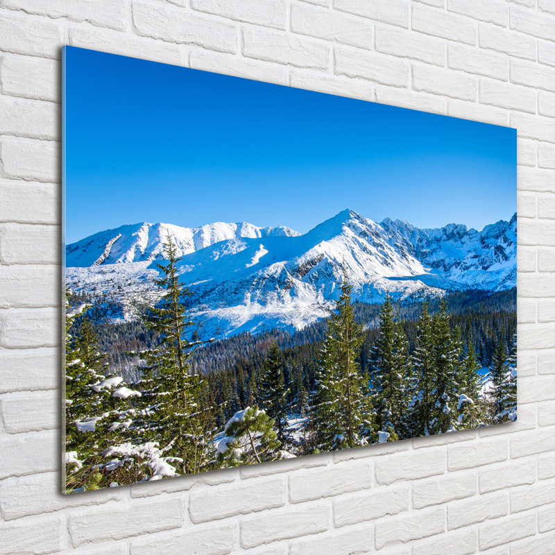Panorama Of The Tatra Mountains - No Frame Print on Glass