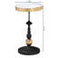 Table d'appoint Baxton Studio Javion Modern Glam