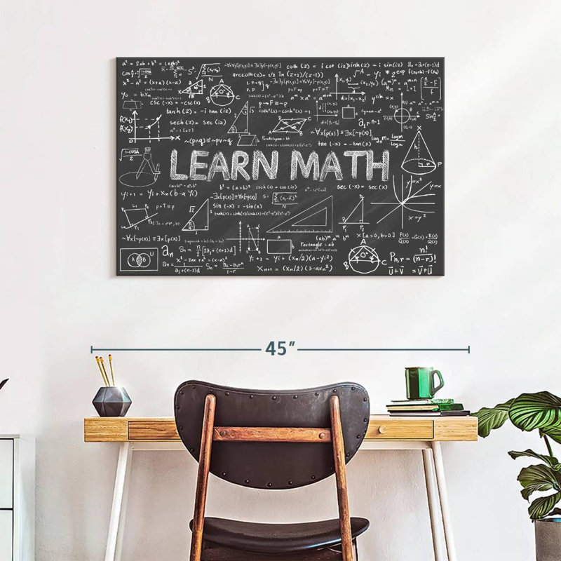 Math - impression sur toile tendue, 26" H x 39" W x 1.25" D