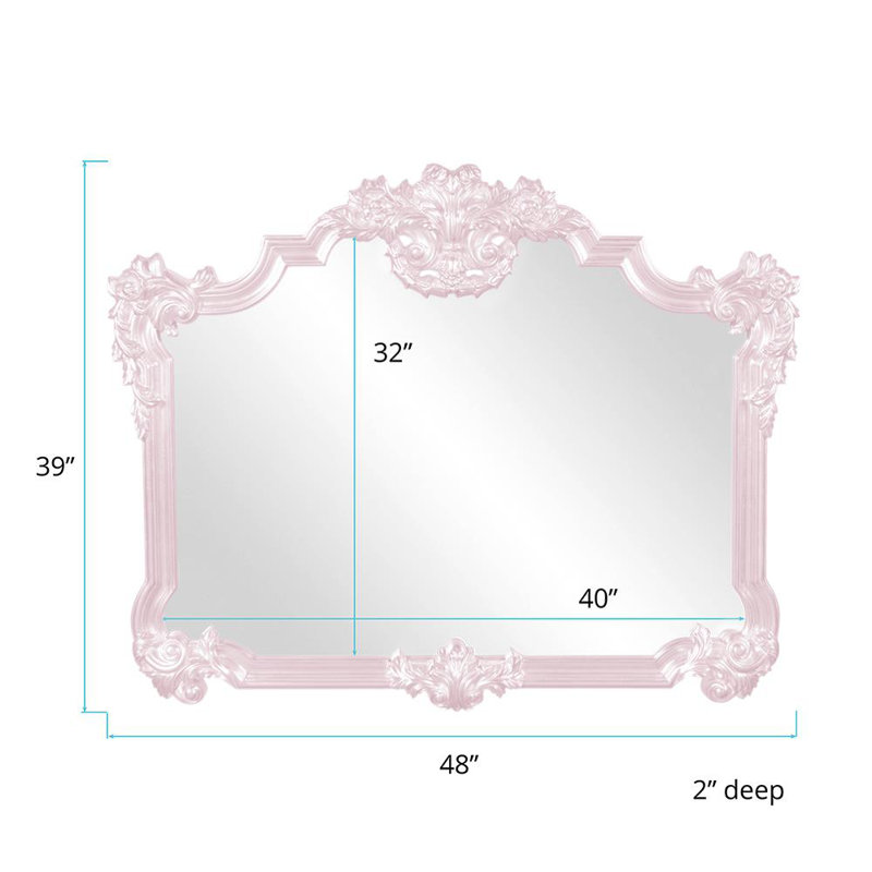 Miroir décoratif traditionnel, Lilas