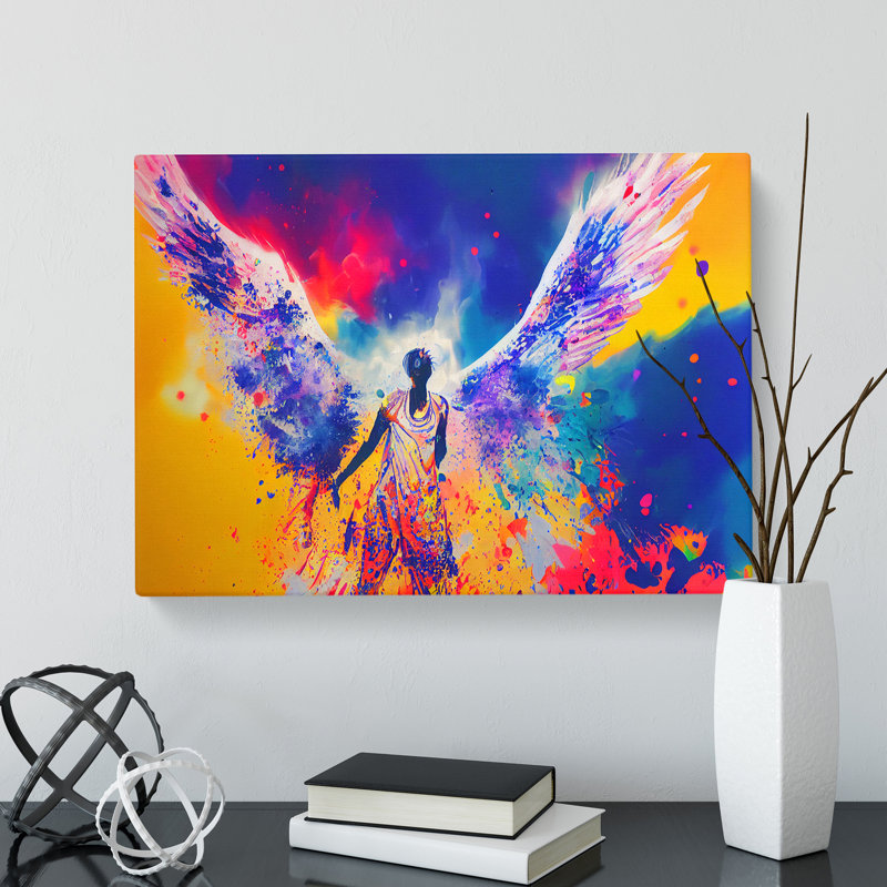 Angel Painted Vol.5 Abstract - Wrapped Canvas, 40cm H x 60cm W x 3cm D
