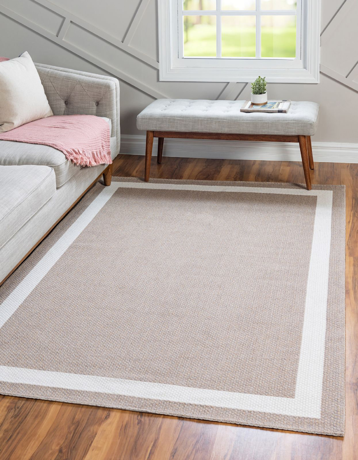 Longshore Tides Solid/Striped Warlick Area Rug Dimond Colour - Wayfair ...