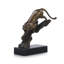 Perched Predator Sculpture On Marble Base