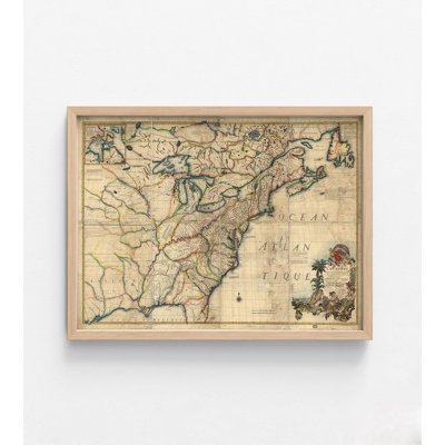 Établissements français et anglais aux États-Unis en 1777, impression d'affiche historique aux États-Unis, art mural britannique, affiche historique française, affiche des États-Unis