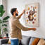 Cheerful Chimp and Viruses Modern - Wrapped Canvas-1140408376-1140408512