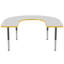 Table d'activité 60 "x 66" en forme de T avec pieds réglables-538156477-573455673-580520417