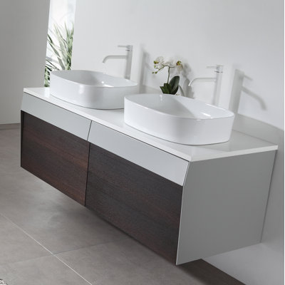 Ronda 55'' W Double Wall-Mounted Vanity