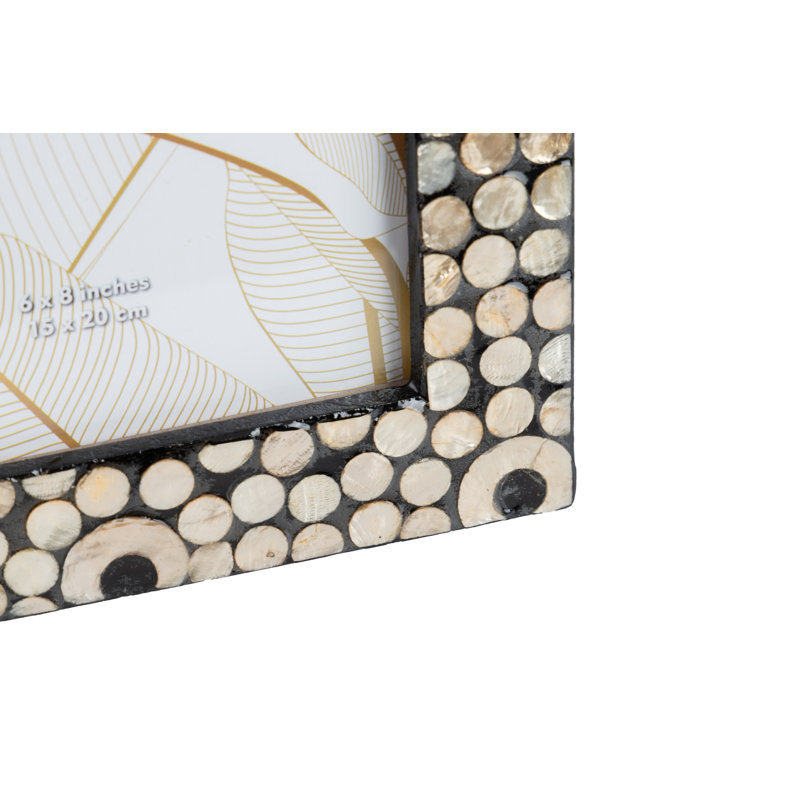 Capiz Photoframe 10x15 Cm 43087860DC264481A9D1458A800A156B, 27cm H x 22cm W x 2cm D