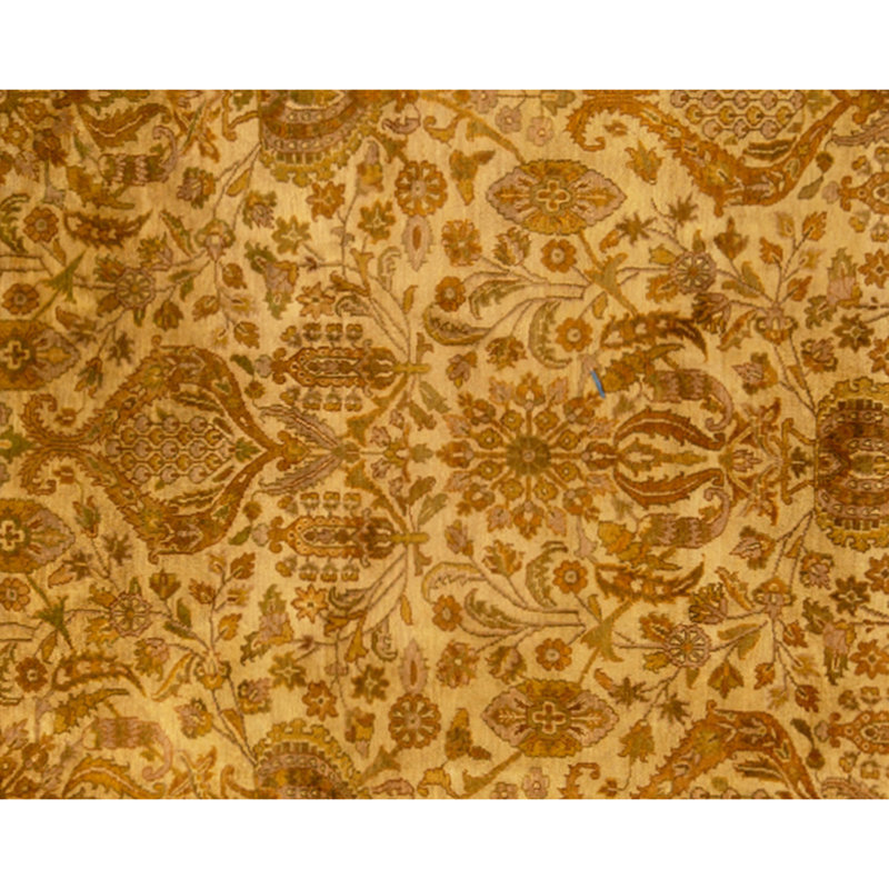 Hand Knotted Wool Area Rug in Beige
