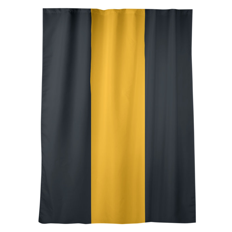 Mississippi Rebellion Sateen Room Darkening Curtain Single Panel, "Black Gold"