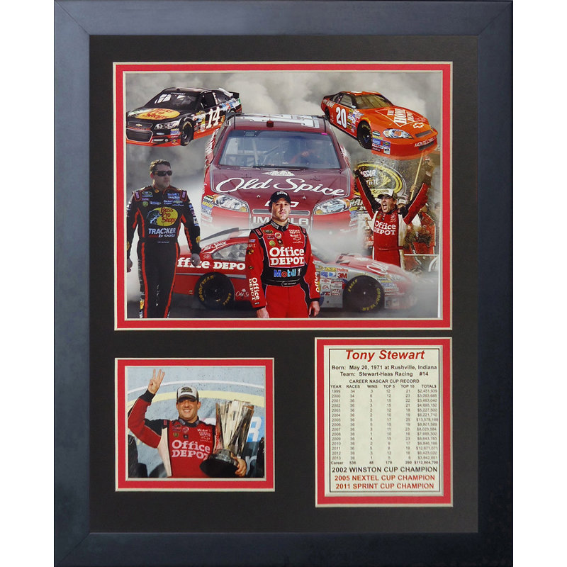 Souvenirs encadrée tony stewart