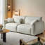 Canapé modulaire blanc en cuir véritable