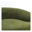 MODÈLE MODÈLE LY-025 COMFAIT: Canapé 4 places vert avec tissu chenille, 30D, éponge pleine dureté 60, 4 coussins pour le salon, canapé-lit modulaire pour la maison