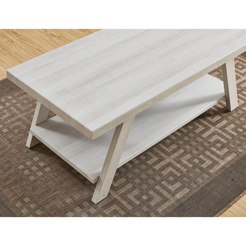Table basse Athens, Blanc, Blanc