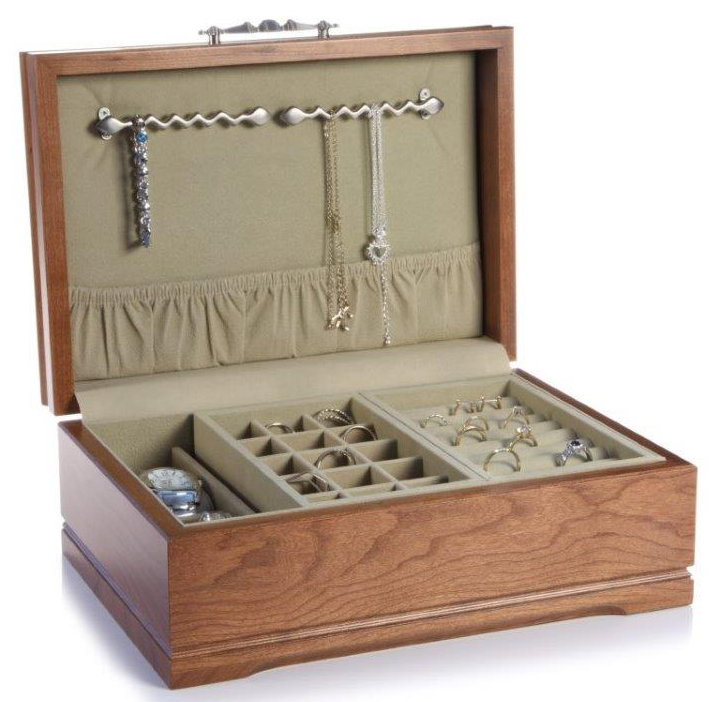 Boîte à bijoux Sophistication, Noyer