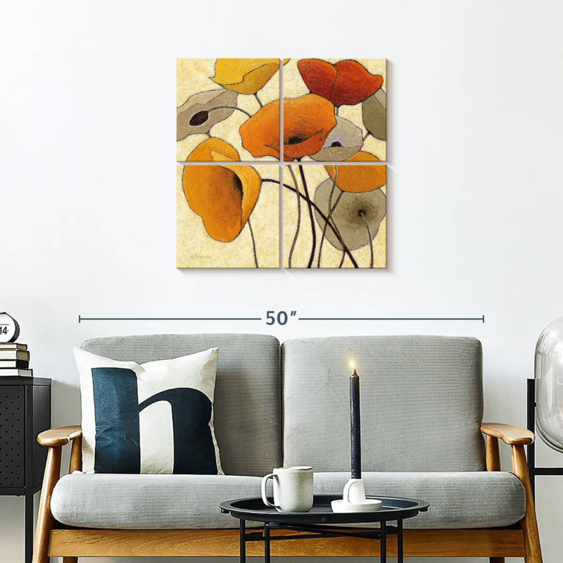 Harnek Pumpkin Poppies III, H 26 po x l 26 po