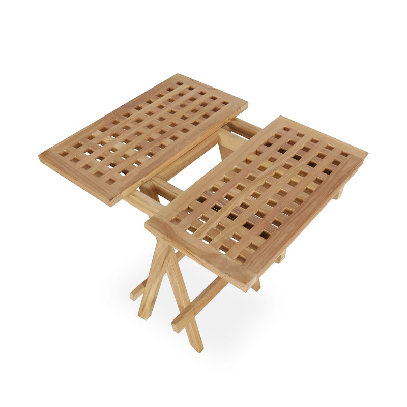 Teak Bench with Table 2PCS