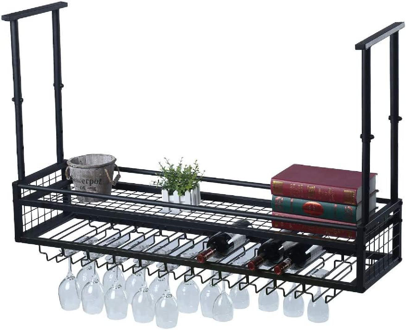 Adjustable best sale glass rack