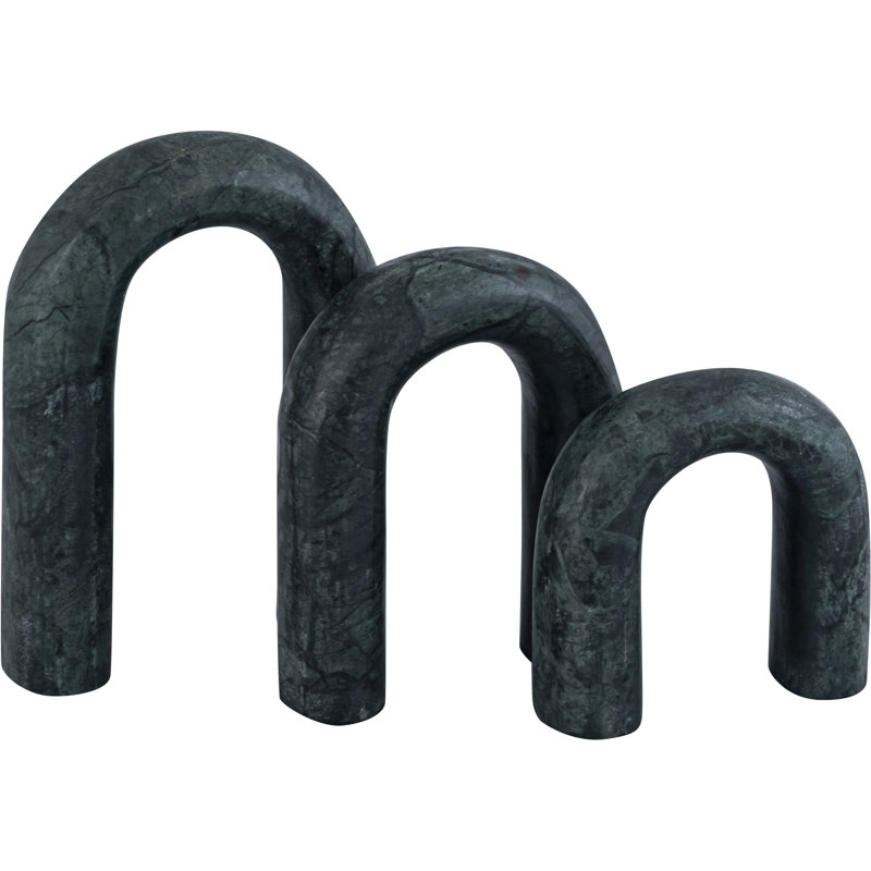 Arco Marble Decorative Object, Green