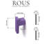 Bouton de meuble en L Art Deco par ROUS Hardware, aluminium massif, finition mate, royal (mauve), 1 compte-111448639