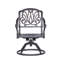 Chaise longue pivotante en aluminium avec coussins Annecorinne-1965713556-1947928033