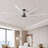 96"  Ceiling Fan With Light And Remote Control, 6-Speed Noiseless Reversible Dc Motor, 8 Durable Aluminum Double-Layer Blades Large Ceiling Fan