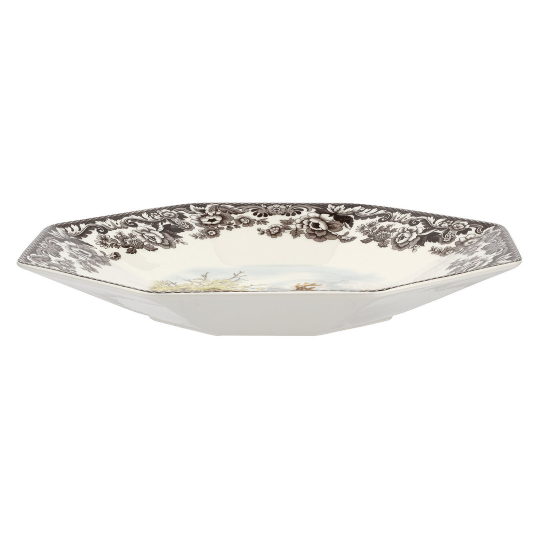 Spode Woodland Am.Wildlife Octagonal Platter 14" Deer Spode