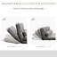 Dark Grey Folding Chair, Adjustable , 2 Pillows, Space Saving, Material Couch Chair Bed, With & , Solid Frame