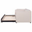 Structure de lit de jour simple en velours rembourré avec couchette escamotable-2135082510
