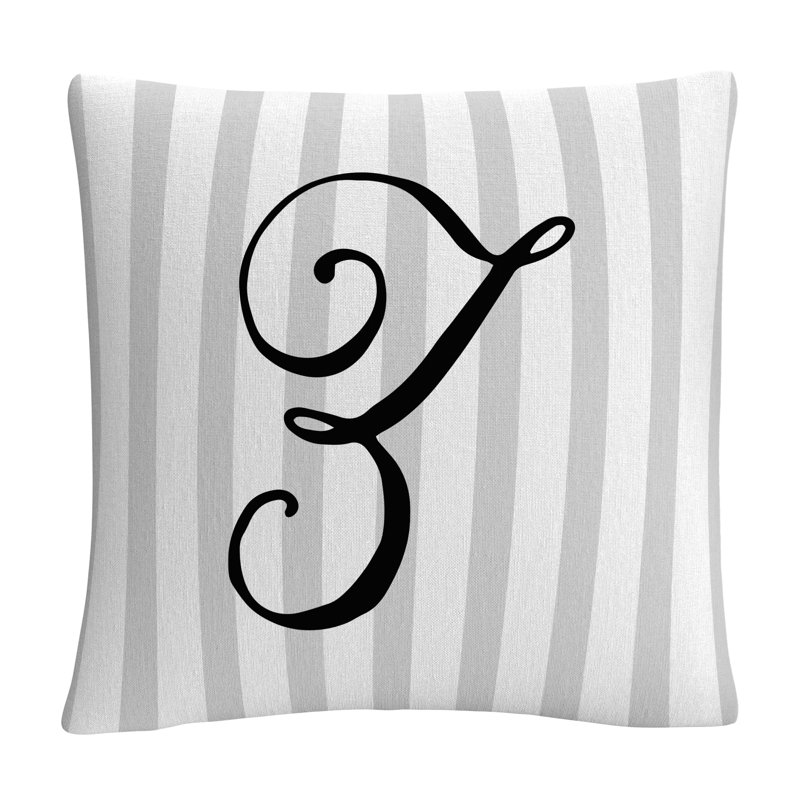 Coussin décoratif à rayures ABC, Z