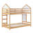 Contemporary Solid Wood Twin over Twin Bunk Bed-1520451766