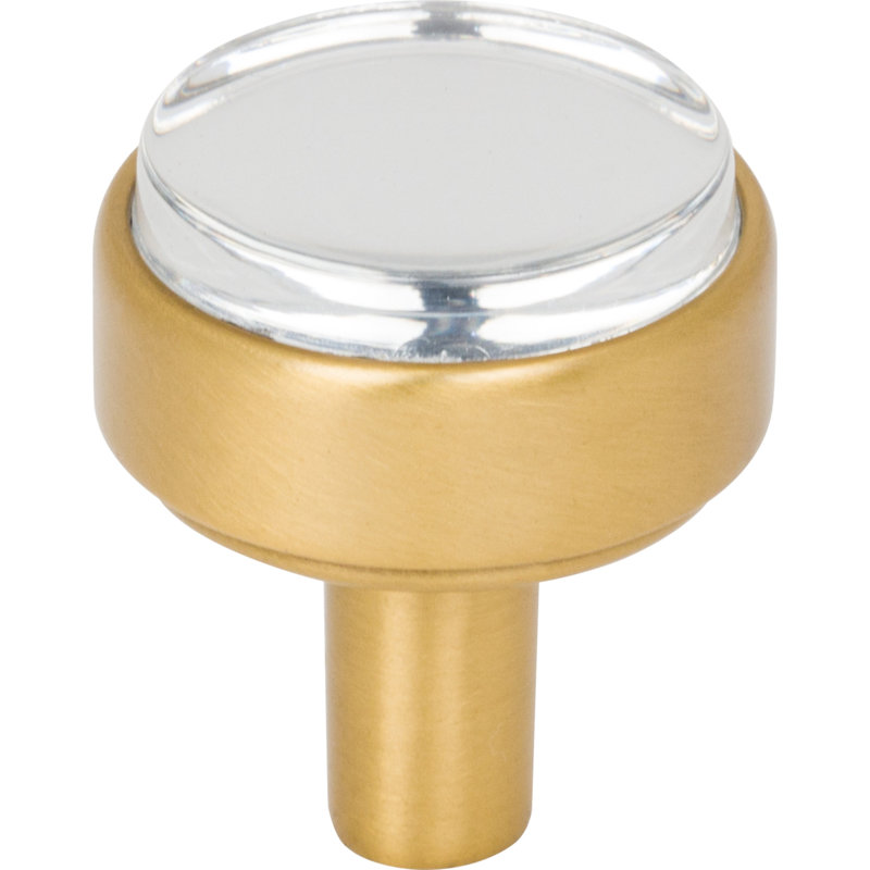 Mushroom Knob, Brushed Gold