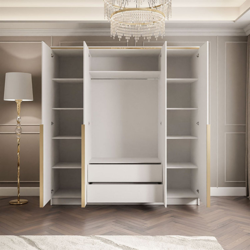 4 Door Manufactured Wood Wardrobe