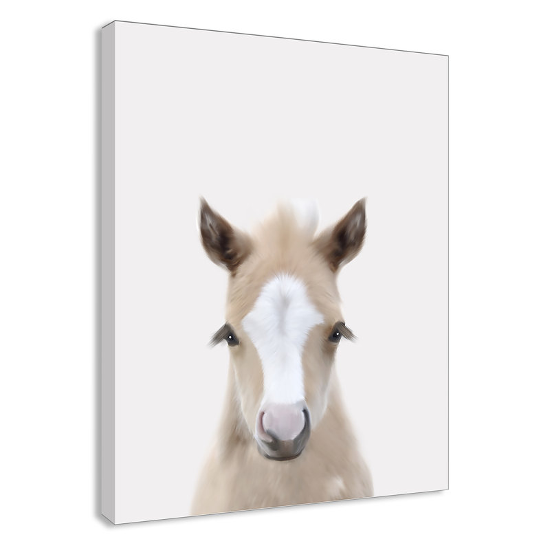 Baby Horse 1, impression sur papier, H 14 po x l 11 po x P 1,5 po, Canevas