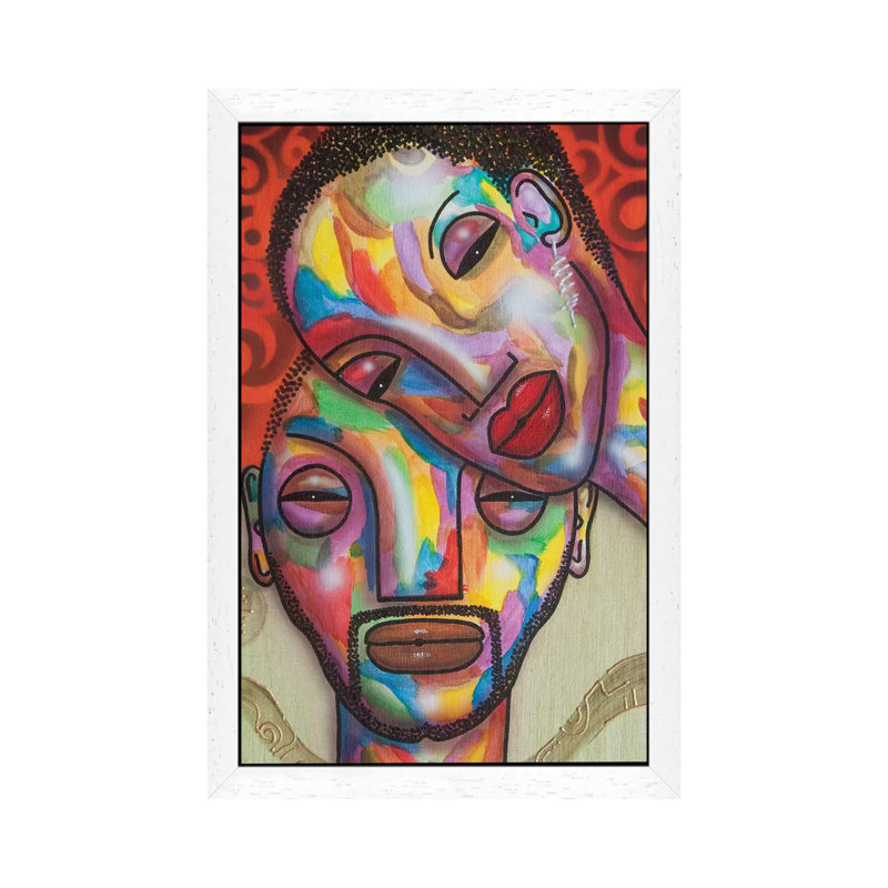 Two Peas In A Pod by Fred Odle - Single Picture Frame Print on Canvas, 101.6 cm H x 66.04 cm W, White Framed
