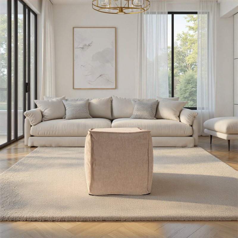 Pouf carré Komodo Sand, Sable