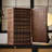 Nut-brown Rectangular Solid Wood Jewelry Armoires