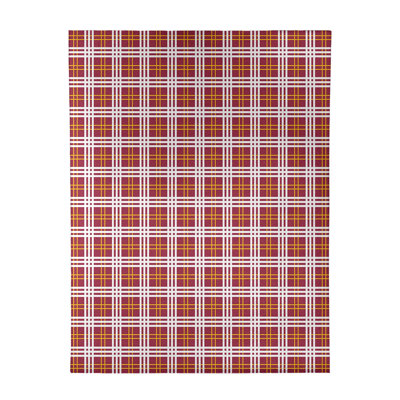Tapis rouge à carreaux