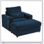 Fauteuil de style moderne avec repose-pieds de rangement mobile, ports USB, porte-gobelets, porte-téléphone et poches latérales pour le salon-2108694153