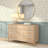 Charlotte 7-Drawer Scallop Detail Dresser, Blonde-1319775388