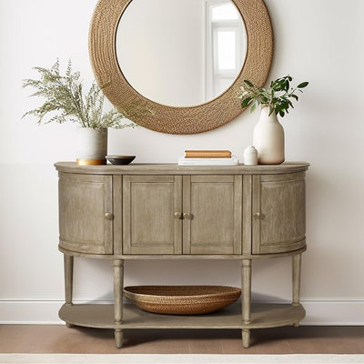 Armoire décorative avec tablette inférieure