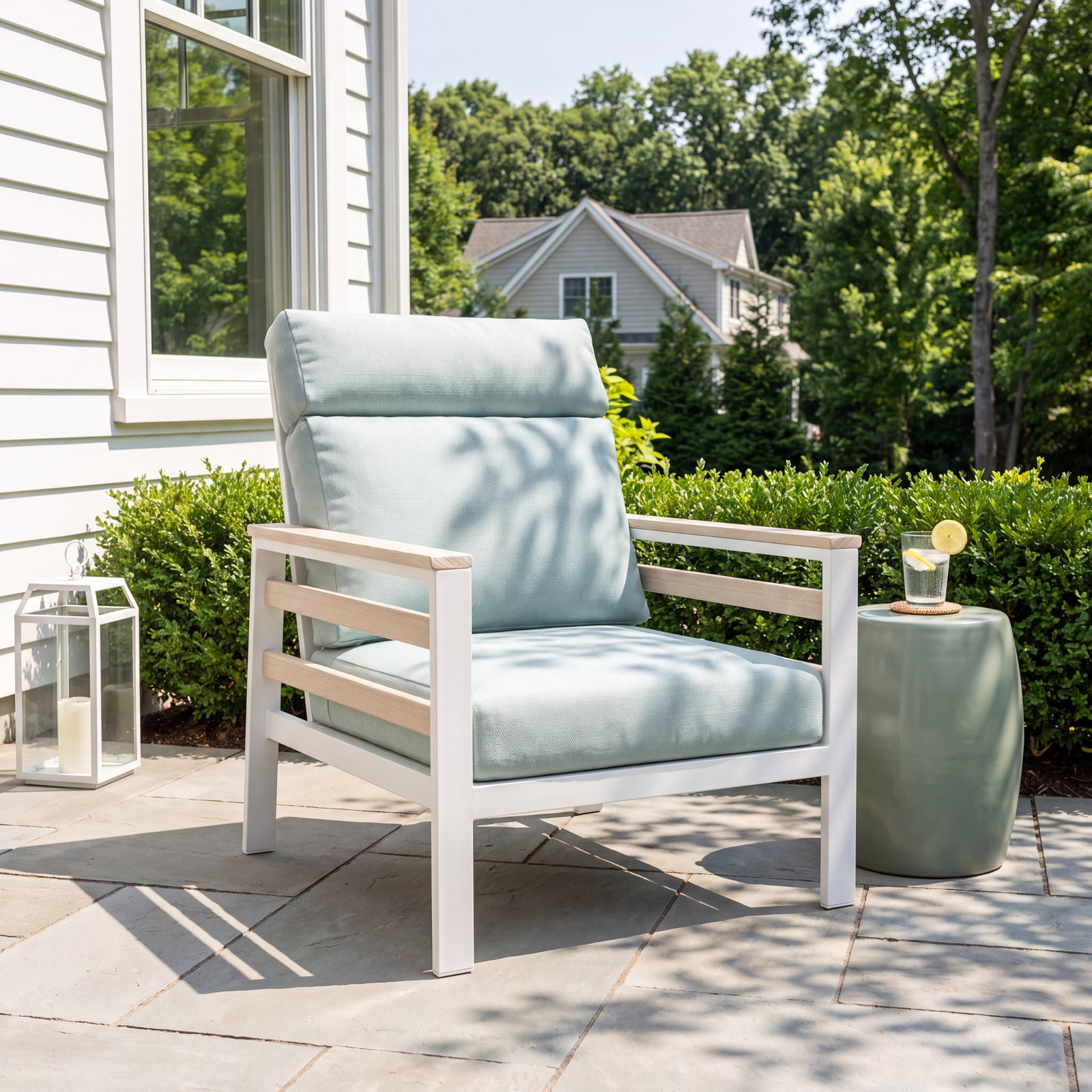 Townsend Sunbrella® Patio Lounge Chair, Bliss Dew