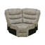 Ensemble de canapé modulaire inclinable 3 pièces en similicuir gris respirant avec canapé, coin, causeuse, console de rangement, porte-gobelets, ports USB et éclairage à DEL-652875715-652875713