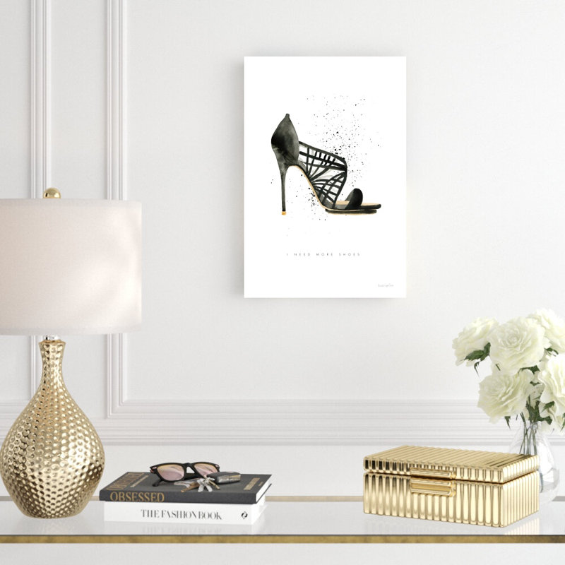 «Stiletto Style I» par Mercedes Lopez Charro - reproduction d'art, H 18 po x l 12 po
