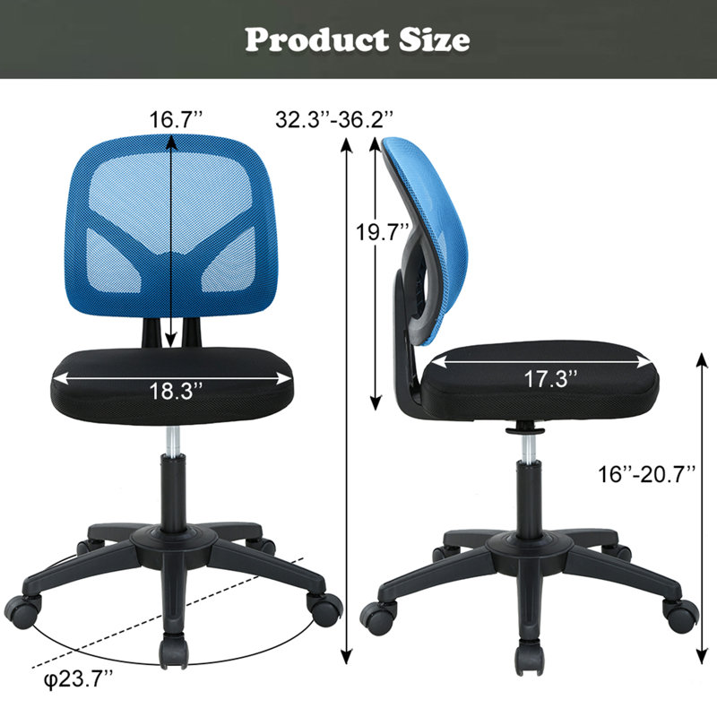Chaise de travail , Bleu